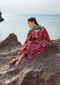 Sadaf Fawad Khan Siraa lawn'26 -Laal