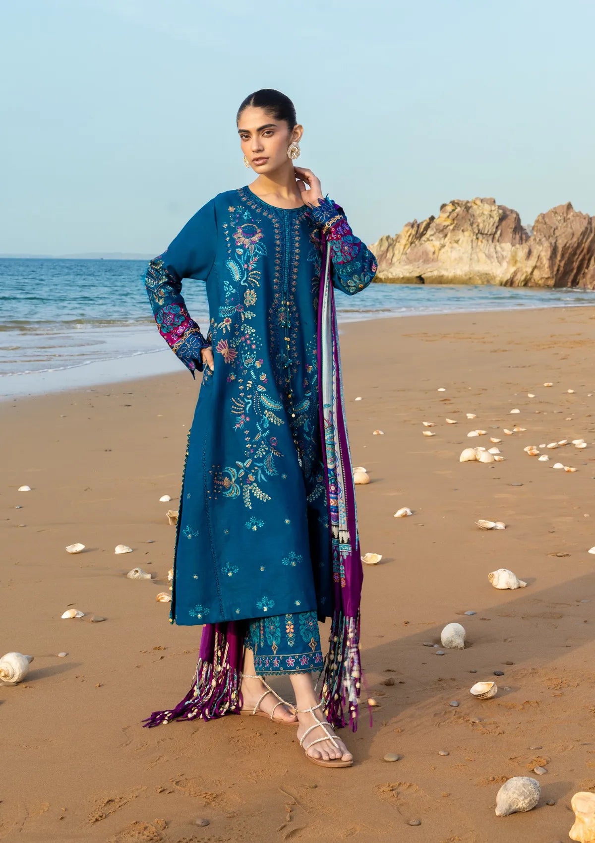 Sadaf Fawad Khan Siraa lawn'26 -Shehnaaz