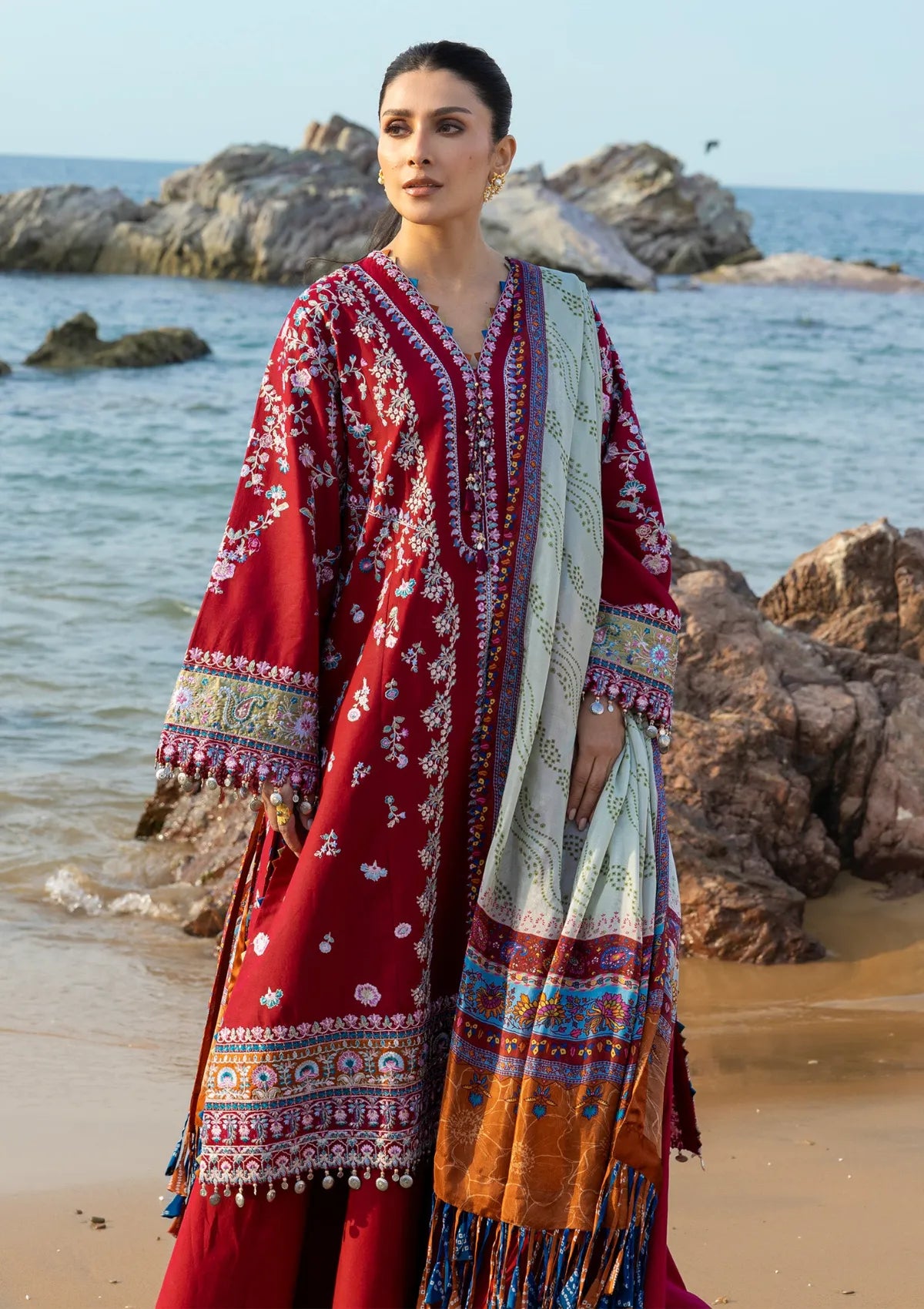 Sadaf Fawad Khan Siraa lawn'26 -Aatish