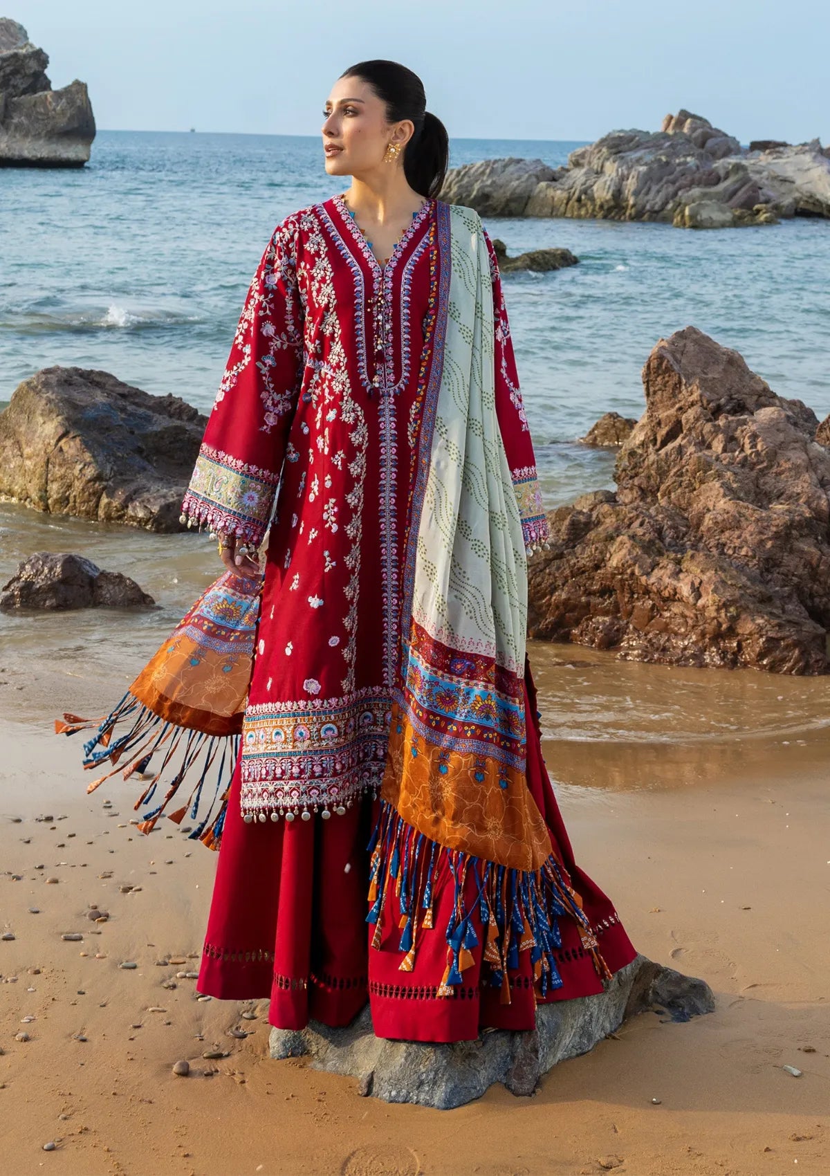 Sadaf Fawad Khan Siraa lawn'26 -Aatish