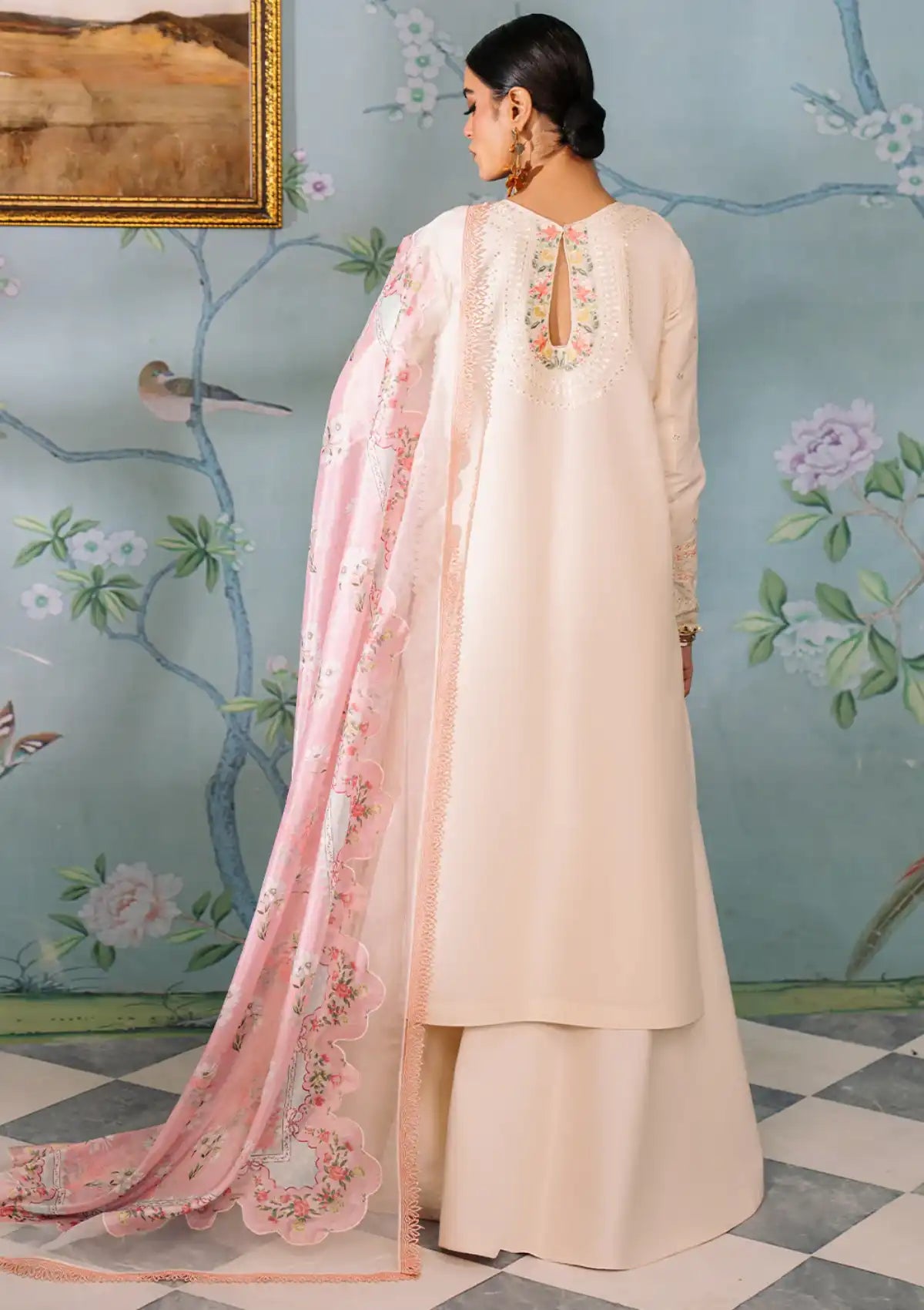 Bin Ilyas La'hira S/S Lawn'24 D-205A - Mohsin Saeed Fabrics