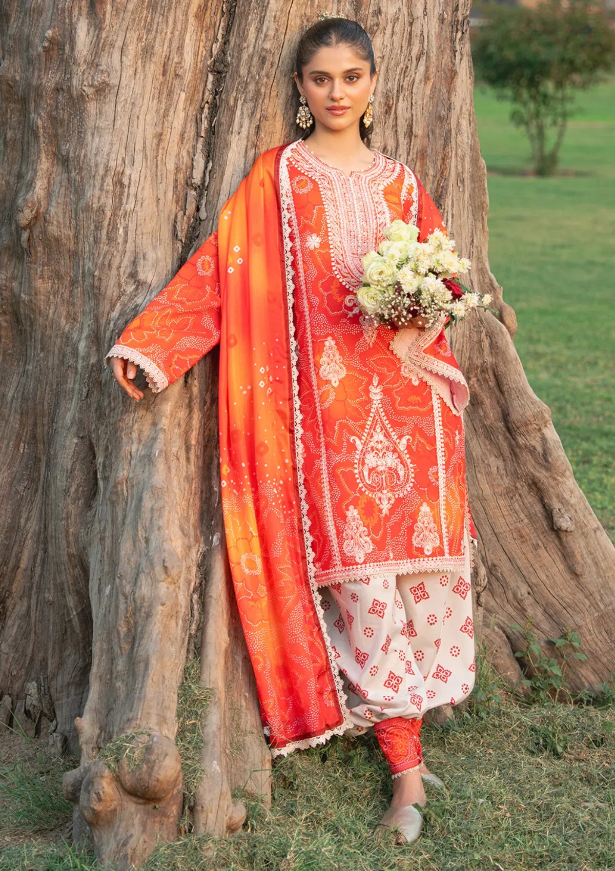 Bin Ilyas Naqsh Naaz Luxury Lawn'25 D-2084 A