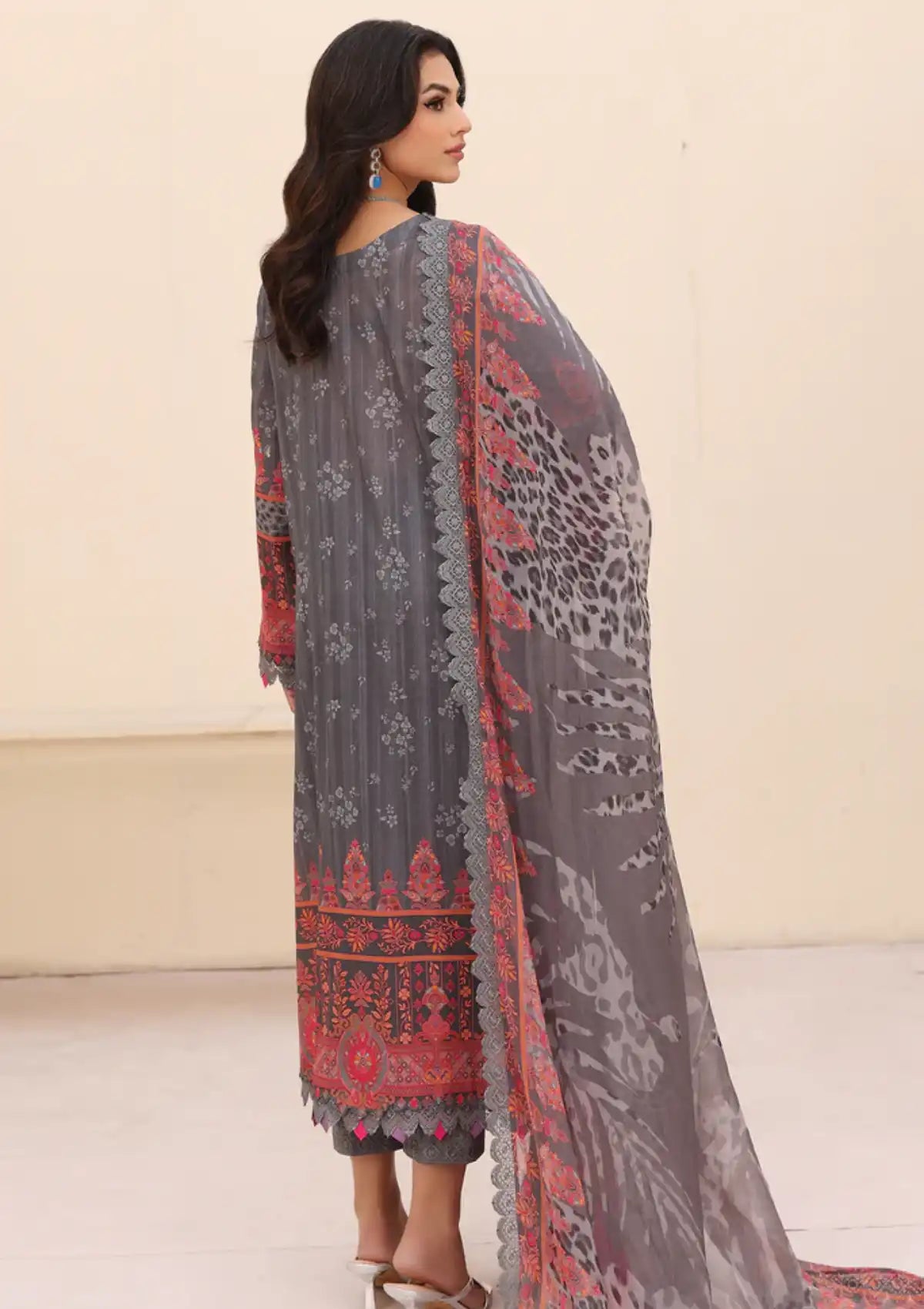 Charizma Naranji Emb Lawn'24 Vol-01 CN4-006 - Mohsin Saeed Fabrics