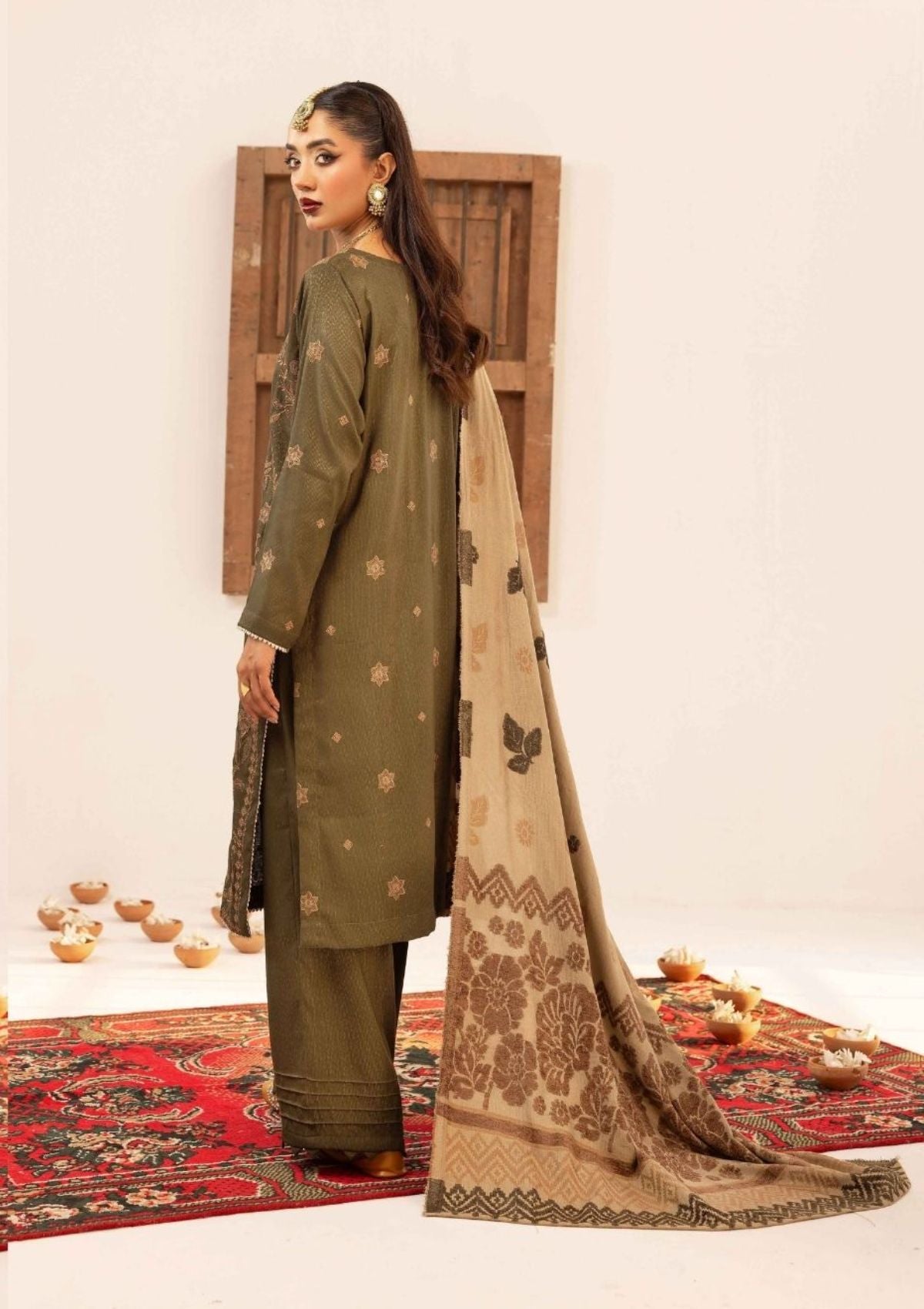 Uraan By Khoobsurat Peach Leather'25 UE-205