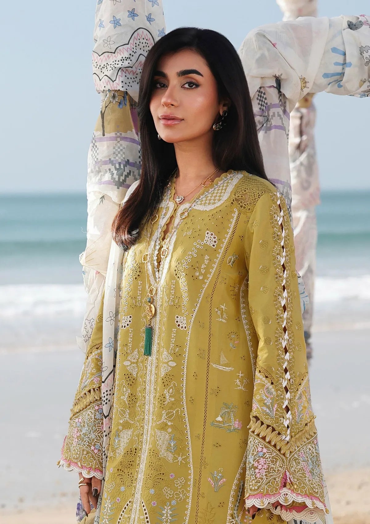 Qalamkar Sahil Luxury Lawn‘26 SA-07 Hira