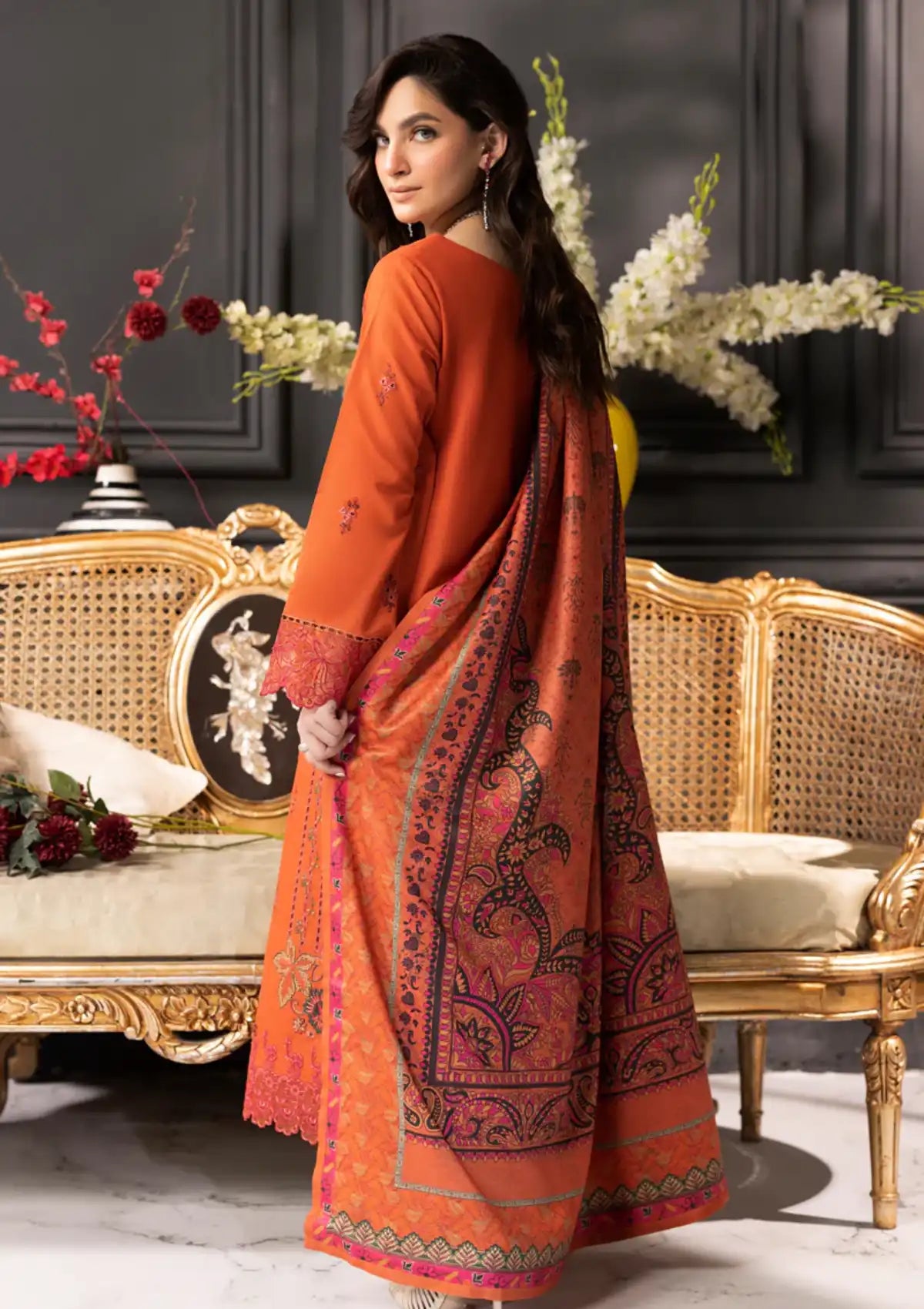 Rang Rasiya Carnation Khaddar'23 D-06 ANYA - Mohsin Saeed Fabrics