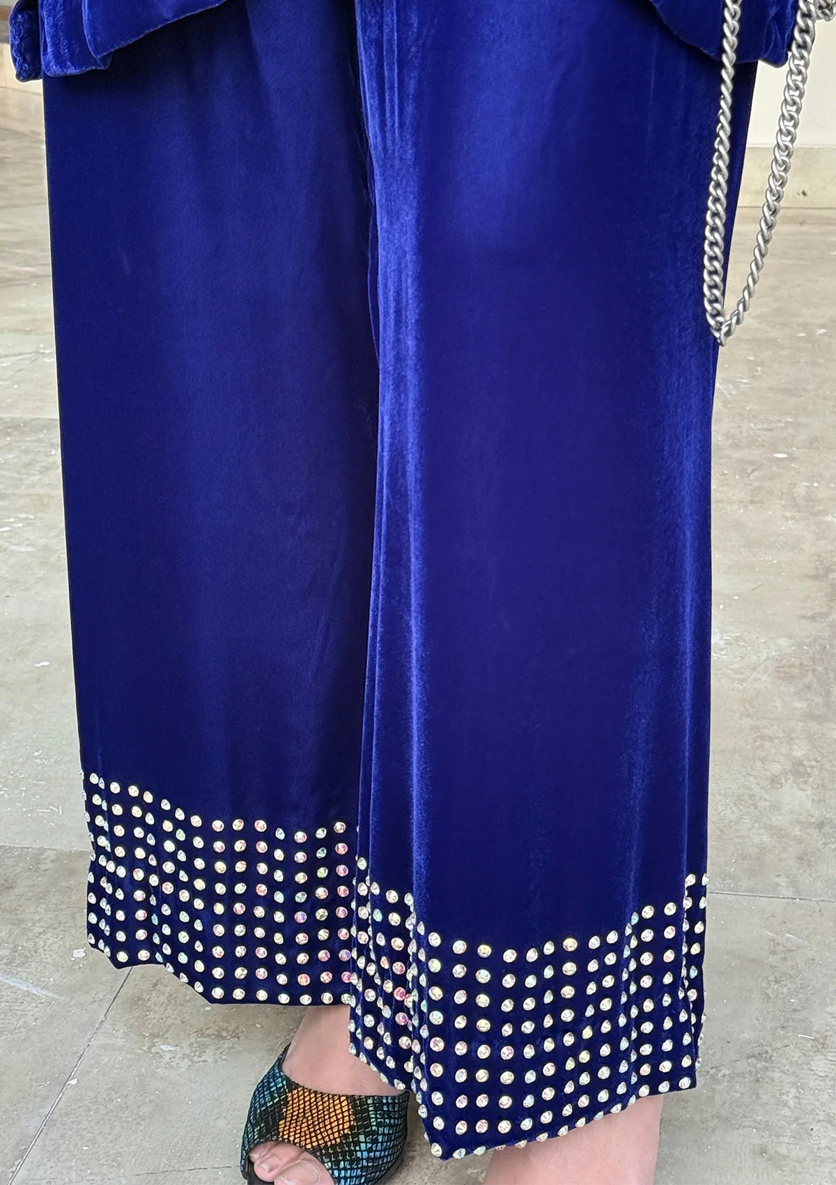 Sidra Fahad Velvet'25 SF - 295  Royal Blue