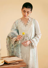 Qalamkar Qlinekari Luxury Lawn'24 SQ-13 AYSEL - Mohsin Saeed Fabrics