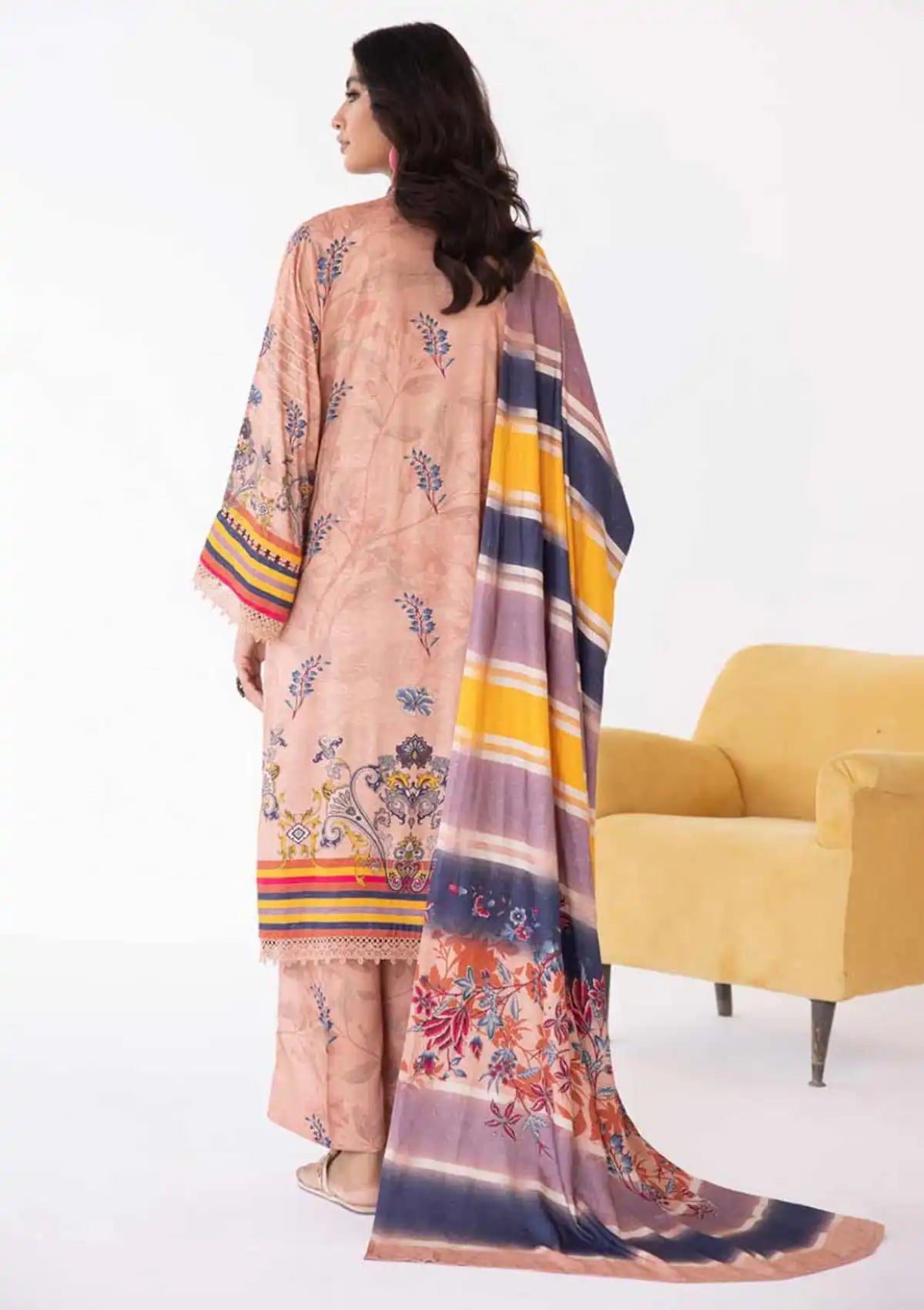 Khoobsurat Mayanaz Slub Jacquard'23 M-07 - Mohsin Saeed Fabrics