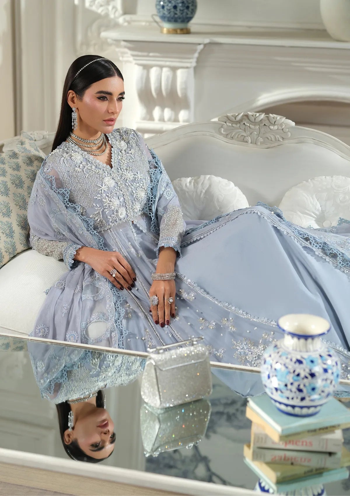 Maryam Hussain Meer Luxury Chiffon'26 D-02 Falaq