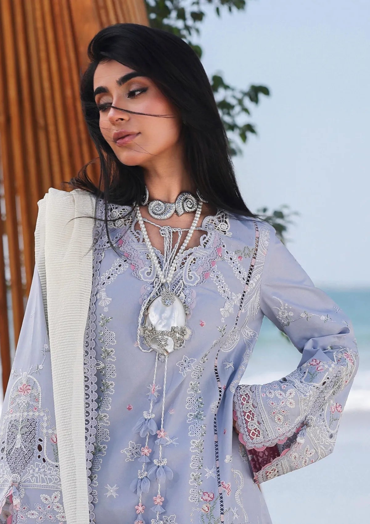 Qalamkar Sahil Luxury Lawn‘26 SA-08 Zayna