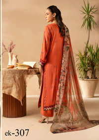 Khoobsurat Emb Slub Linen'25 EK-307