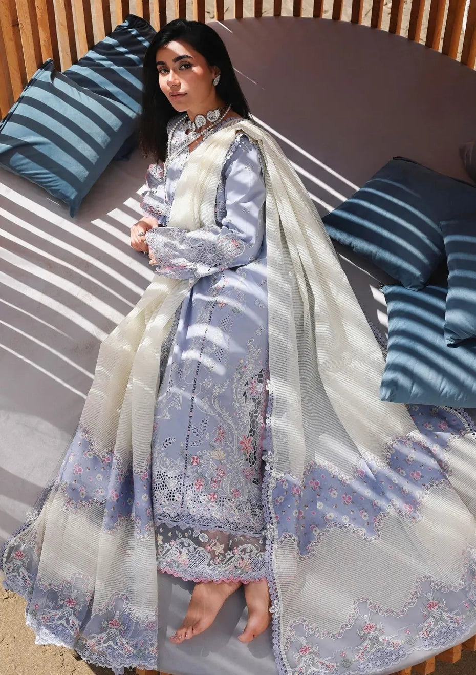 Qalamkar Sahil Luxury Lawn‘26 SA-08 Zayna