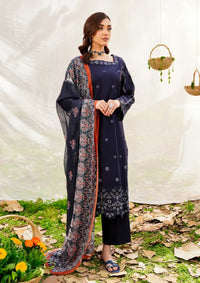 Safwa Skye Emb Lawn'24 Vol-01 SKY-06 - Mohsin Saeed Fabrics