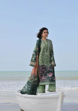 Maryam Hussain Luxury Lawn'24 D-01-GARDENIA - Mohsin Saeed Fabrics