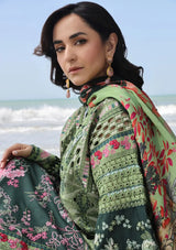 Maryam Hussain Luxury Lawn'24 D-01-GARDENIA - Mohsin Saeed Fabrics