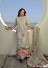 Maryam Hussain Luxury Lawn'24 D-05-HAVANA - Mohsin Saeed Fabrics