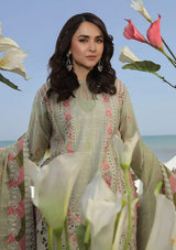 Maryam Hussain Luxury Lawn'24 D-05-HAVANA - Mohsin Saeed Fabrics
