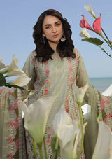 Maryam Hussain Luxury Lawn'24 D-05-HAVANA - Mohsin Saeed Fabrics