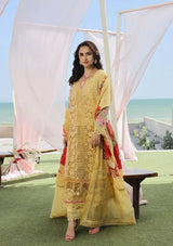 Maryam Hussain Luxury Lawn'24 D-07-TROPICA - Mohsin Saeed Fabrics