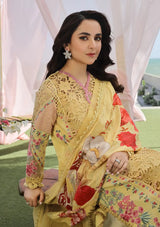 Maryam Hussain Luxury Lawn'24 D-07-TROPICA - Mohsin Saeed Fabrics