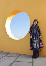 Maryam Hussain Luxury Lawn'24 D-08-ZOYA - Mohsin Saeed Fabrics