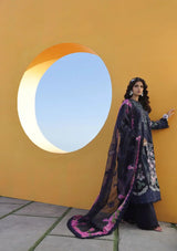 Maryam Hussain Luxury Lawn'24 D-08-ZOYA - Mohsin Saeed Fabrics