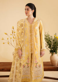 Qalamkar Qlinekari Luxury Lawn'24 SQ-12 ZHAIN - Mohsin Saeed Fabrics