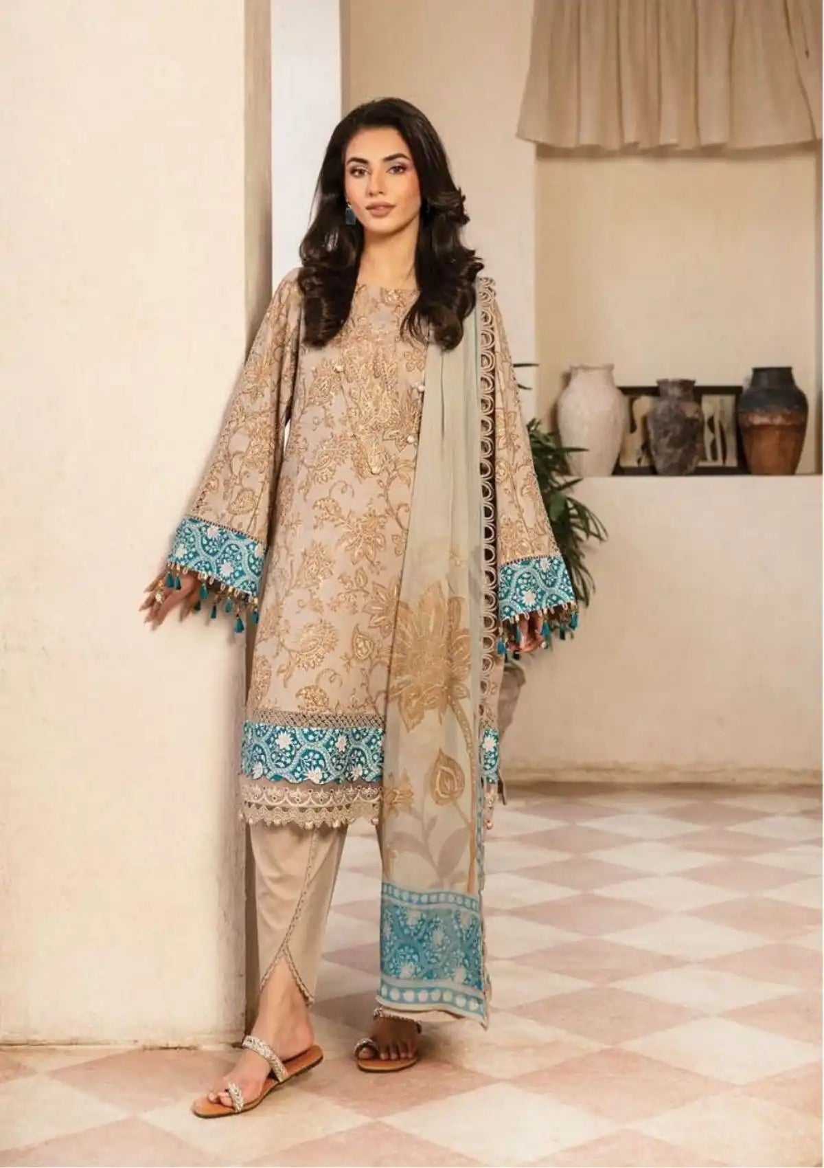 mohsin-saeed-fabrics-designer-daily-wear-formal-and-wedding-suits-within-budget-This-product-is-from-maria-b-m-basic-eid-lawn25-d-9b-is-available-on-Mohsin-saeed-fabrics-website.