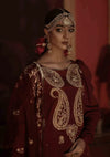 Saiyaan Ji By Zeeniya Luxury Pret'23 (Traditional Maroon)