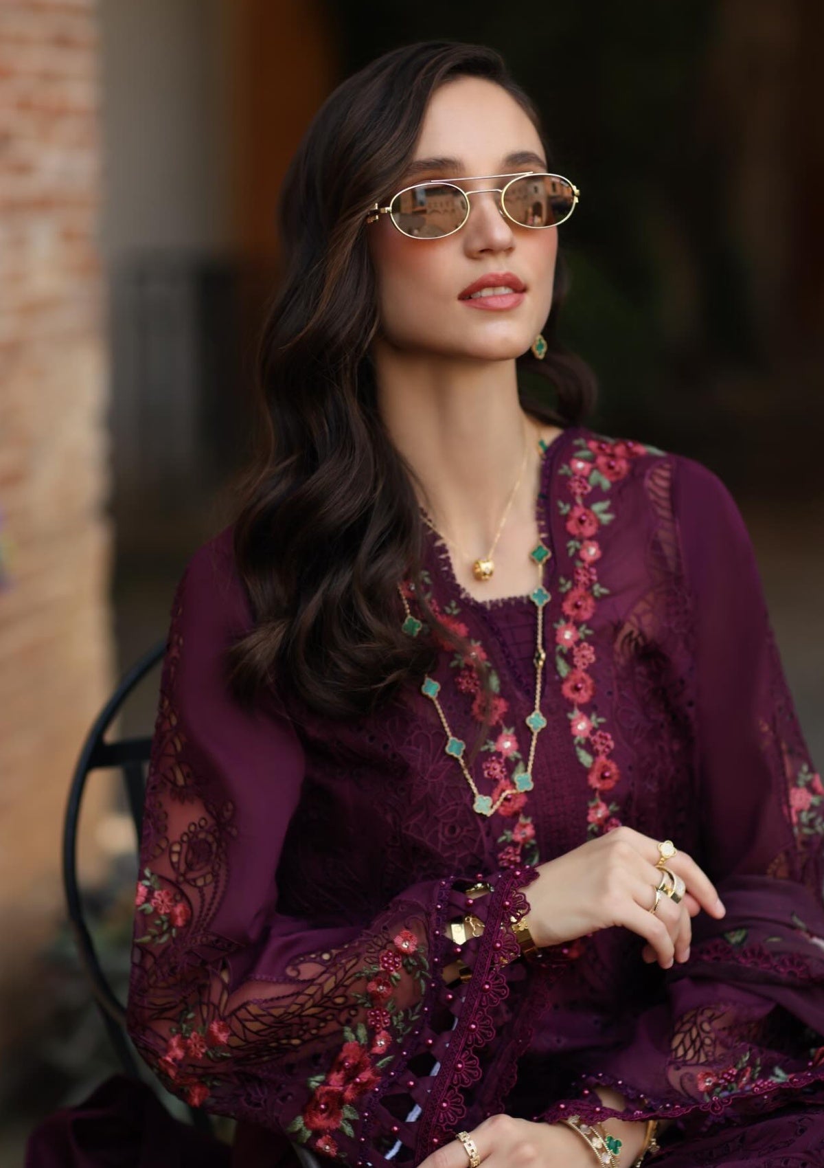 Noor by Saadia Asad Luxury Eid Schiffli Laserkari'26 D-10