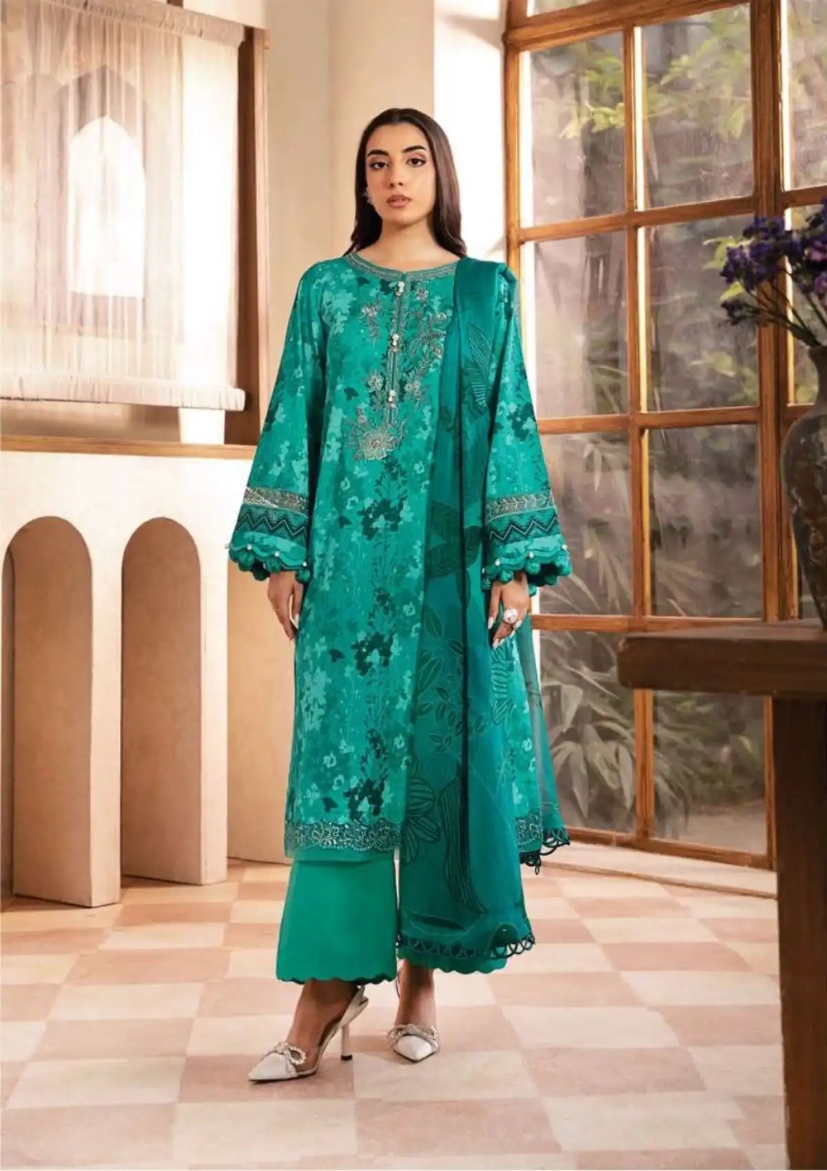 mohsin-saeed-fabrics-designer-daily-wear-formal-and-wedding-suits-within-budget-This-product-is-from-maria-b-m-basic-eid-lawn25-d-10a-is-available-on-Mohsin-saeed-fabrics-website.
