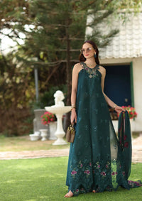 Noor By Saadia Asad Eid Luxury Printskhas'26 D-06 Coblat Teal