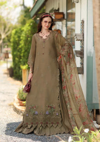 Noor By Saadia Asad Eid Luxury Printskhas'26 D-08 Mocha Sienna