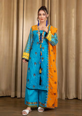 Safwa Bliss Emb Lawn'24 SBL-03 - Mohsin Saeed Fabrics