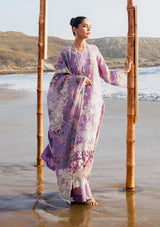 Elaf "Hai Kuch" Festive Lawn'24 EHK-02A Banafsha - Mohsin Saeed Fabrics