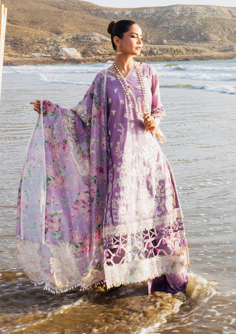 Elaf "Hai Kuch" Festive Lawn'24 EHK-02A Banafsha - Mohsin Saeed Fabrics