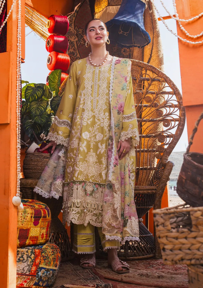 Elaf "Hai Kuch" Festive Lawn'24 EHK-02B Nargis - Mohsin Saeed Fabrics