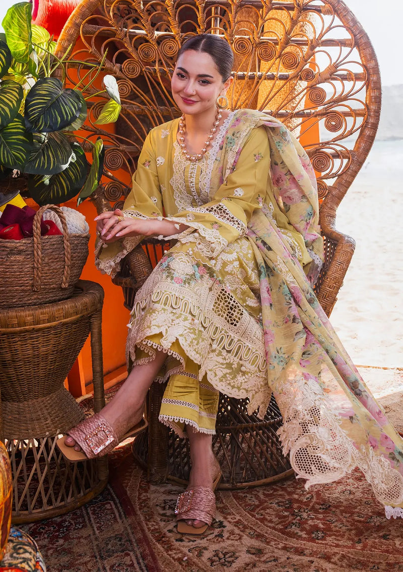 Elaf "Hai Kuch" Festive Lawn'24 EHK-02B Nargis - Mohsin Saeed Fabrics