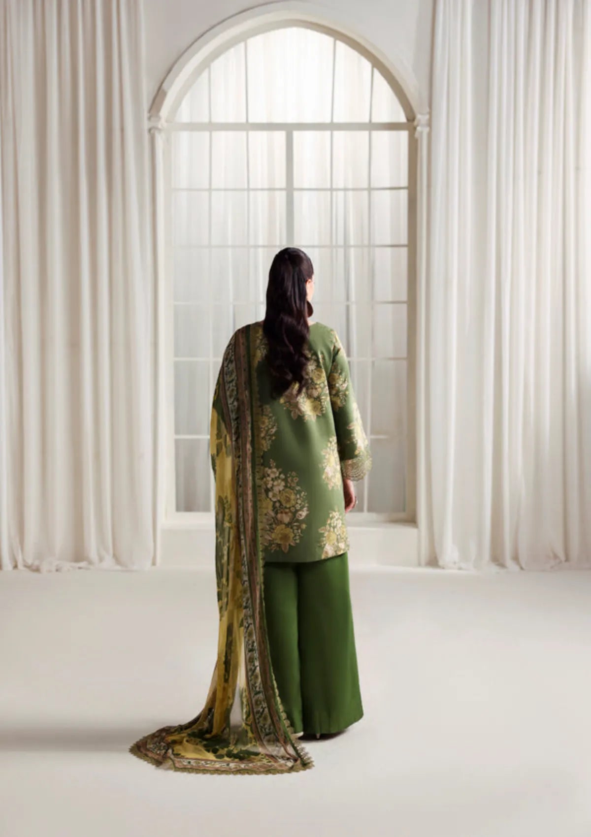 Naqsh Zyrah Fall Winter'25 FERN GREEN - 00181