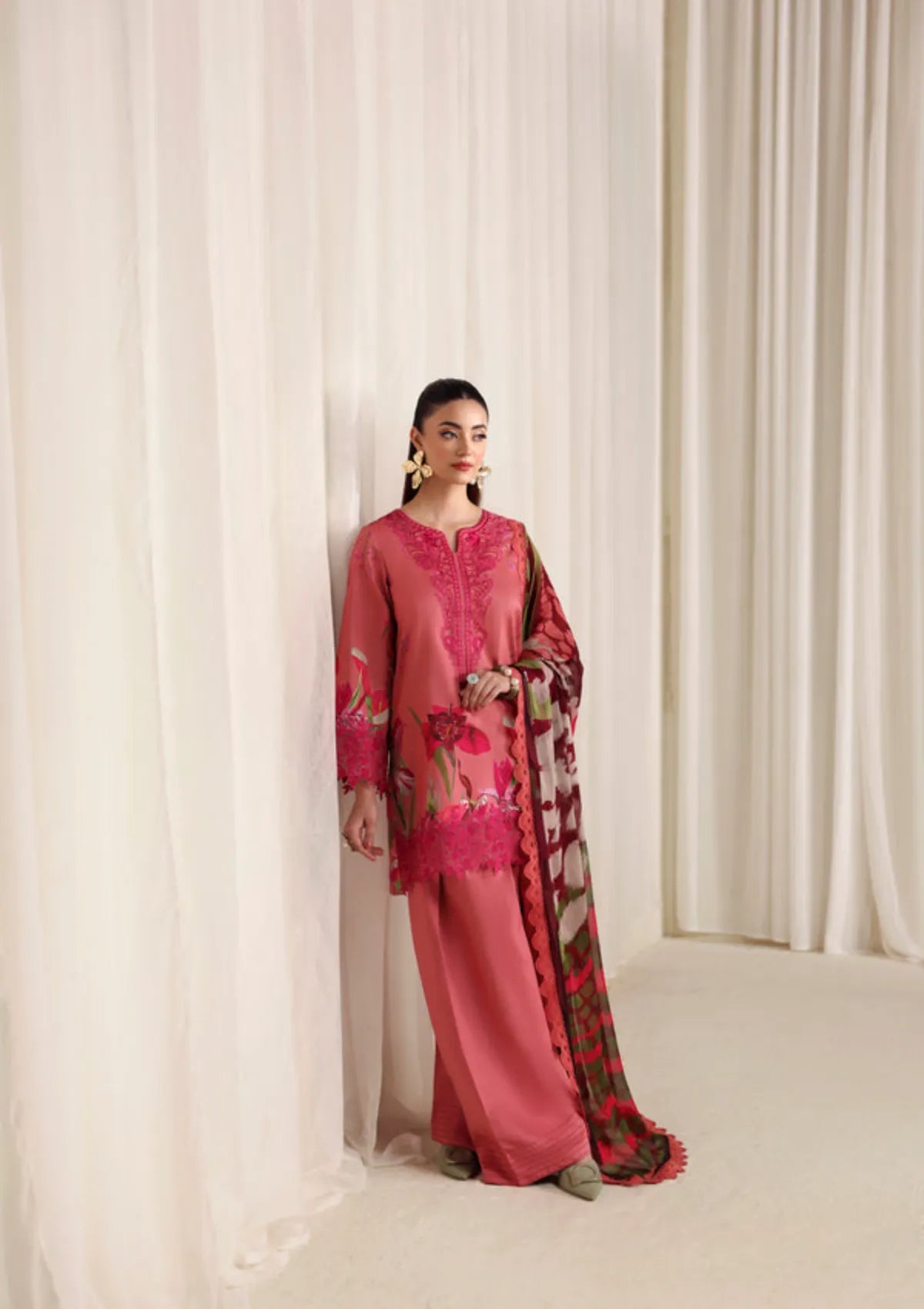 Naqsh Zyrah Fall Winter'25 PEACHY PINK - 00180