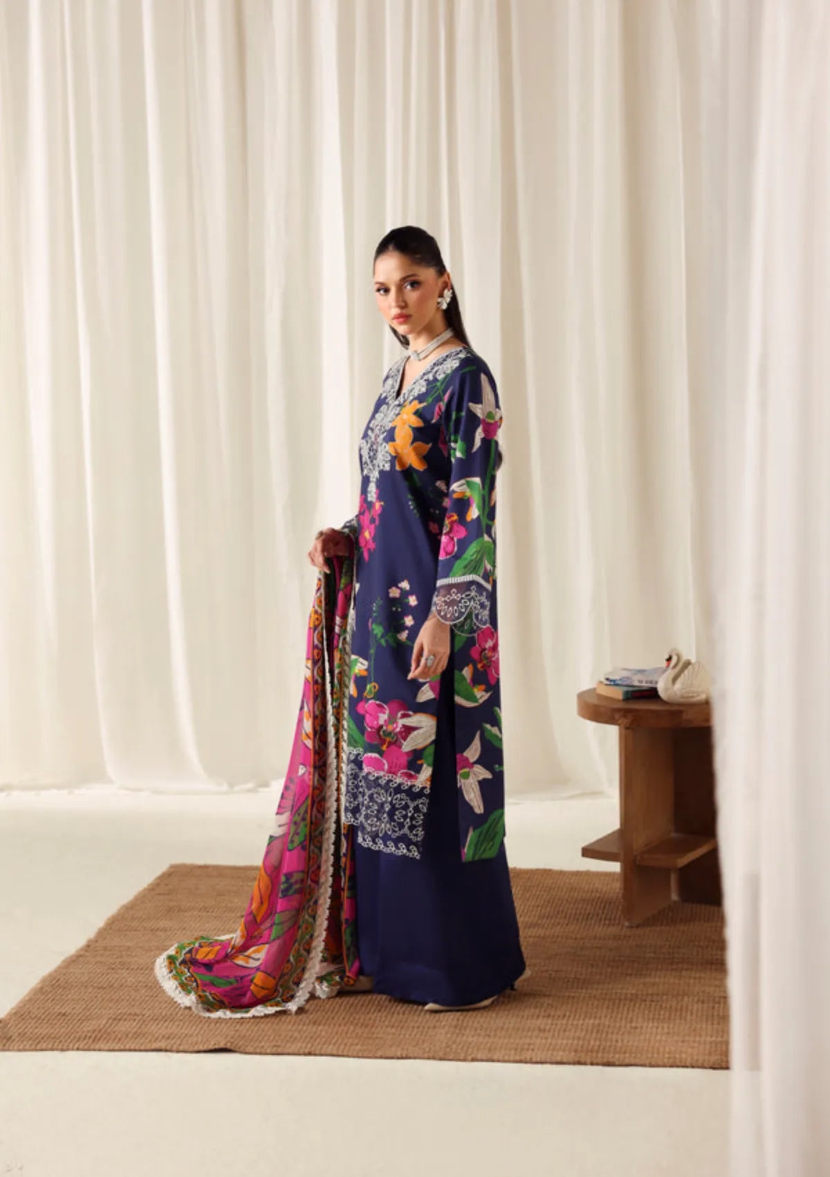 Naqsh Zyrah Fall Winter'25 DARK BLUE - 00190