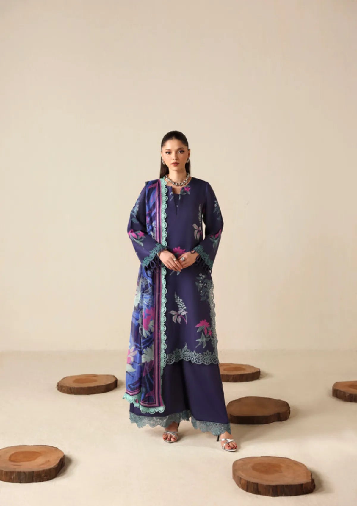 Naqsh Zyrah Fall Winter'25 ROYAL PURPLE - 00179