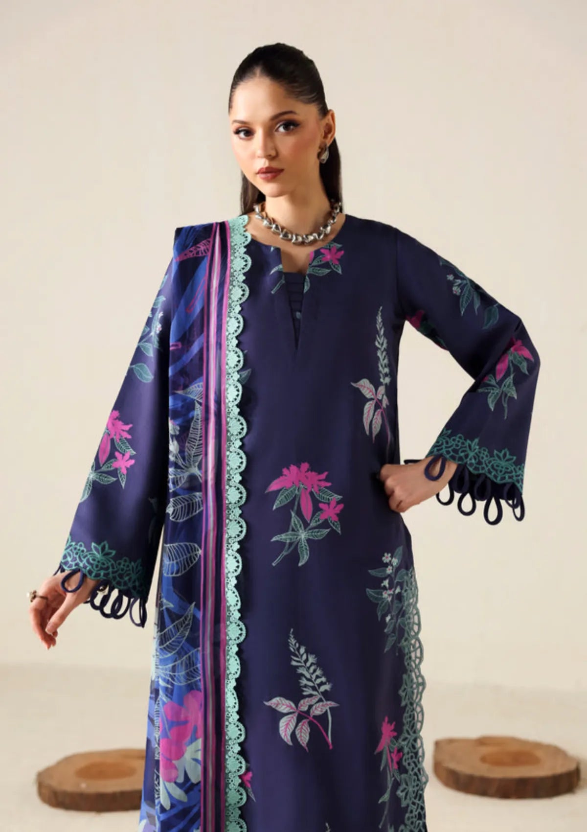 Naqsh Zyrah Fall Winter'25 ROYAL PURPLE - 00179