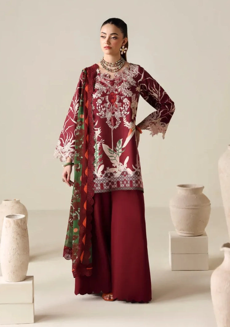 Naqsh Zyrah Fall Winter'25 DEEP RED - 00186