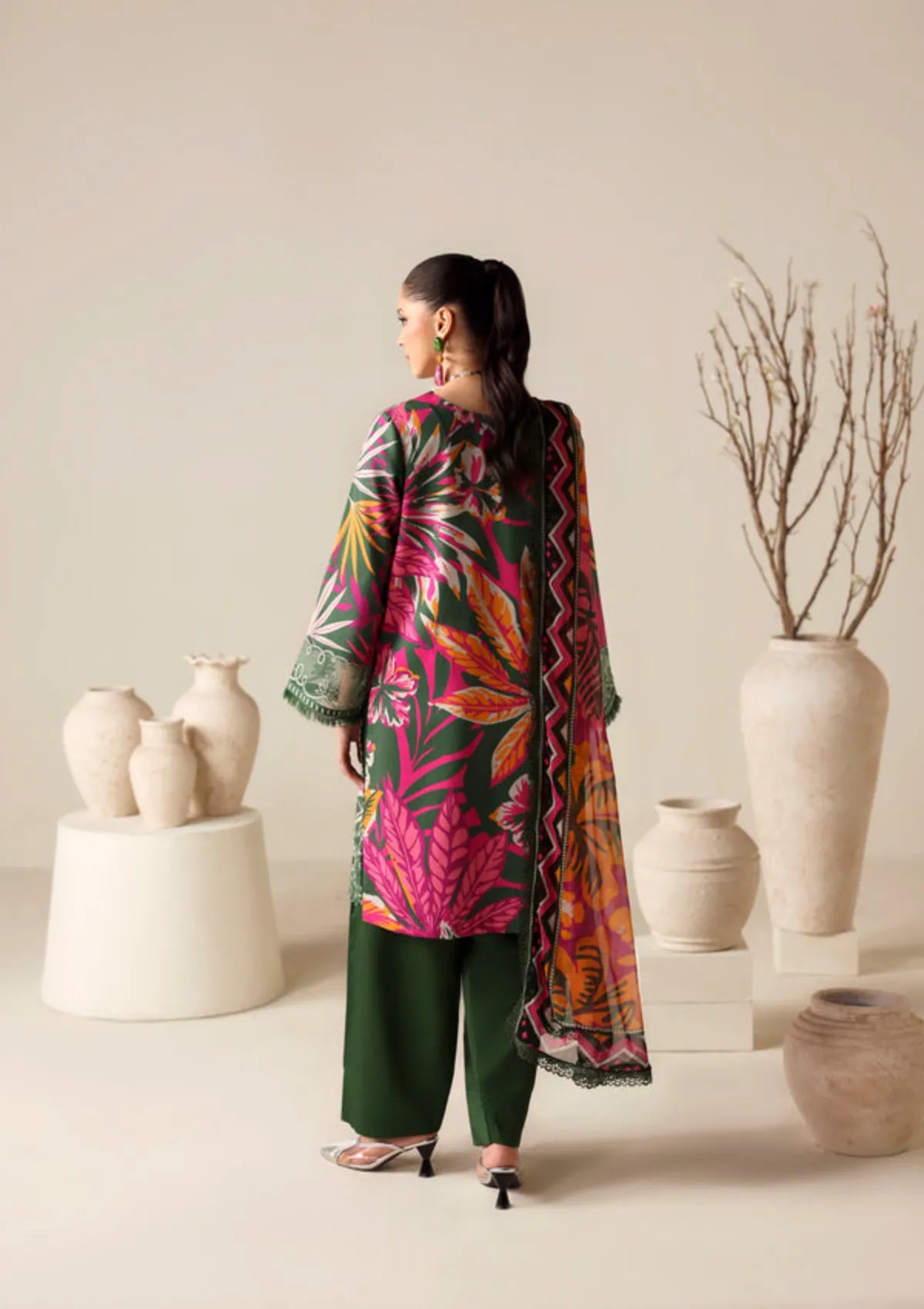 Naqsh Zyrah Fall Winter'25 DARK GREEN- 00185