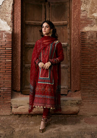 Kahf Prints Lawn'26 KPS-1A SURKH NOOR