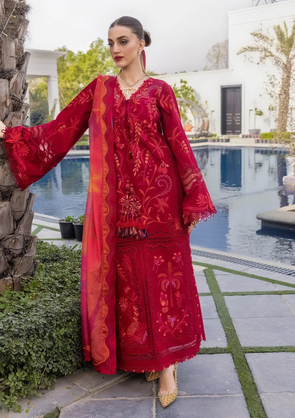 Flow By Crimson Lawn'26 D3A BEAUTY IN BLOOM