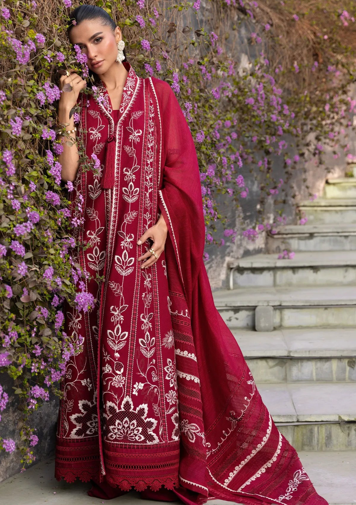 Flow By Crimson Lawn'26 D5A A HANDMADE TALE