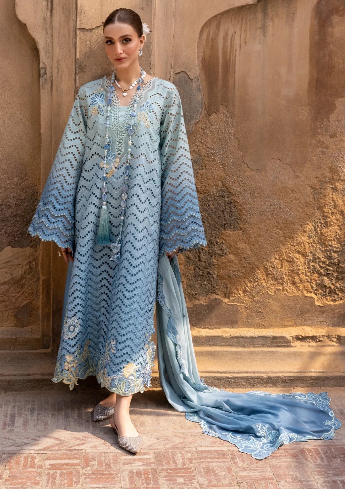 Flow By Crimson Lawn'26 D8A OMBRE LOVE